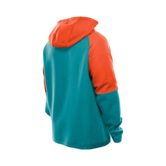 Miami Dolphins New Era Combine Authentic Color Block Raglan Pullover Hoodie - Aqua for sale