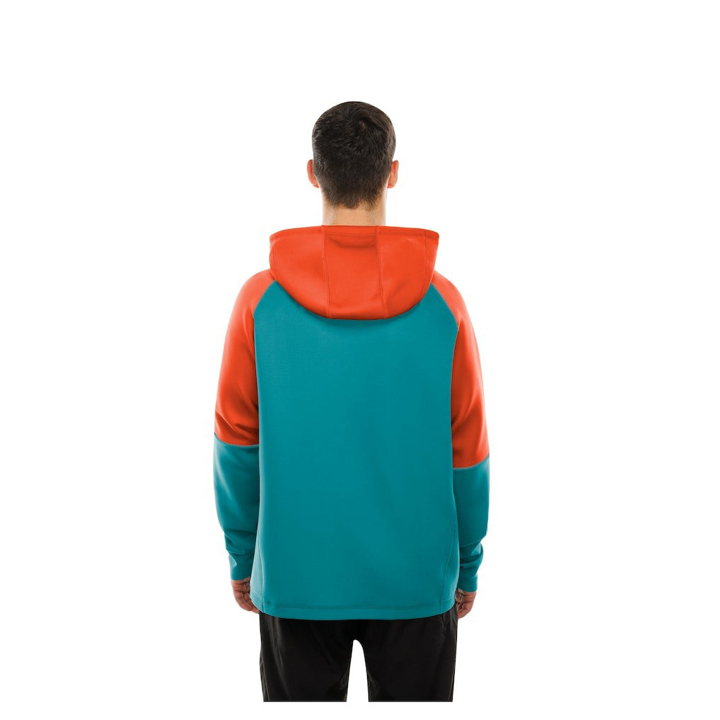Miami Dolphins New Era Combine Authentic Color Block Raglan Pullover Hoodie - Aqua for sale