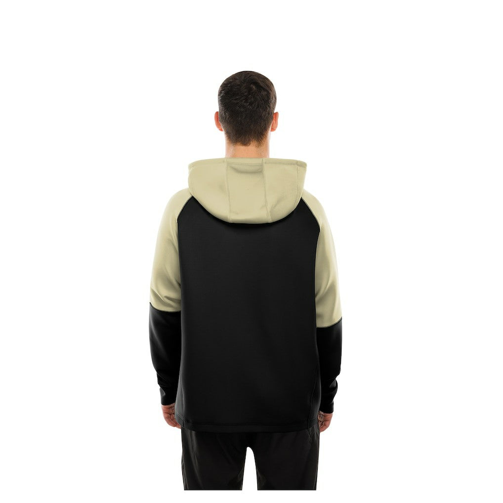 New Orleans Saints New Era Combine Authentic Color Block Raglan Pullover Hoodie - Black cheap
