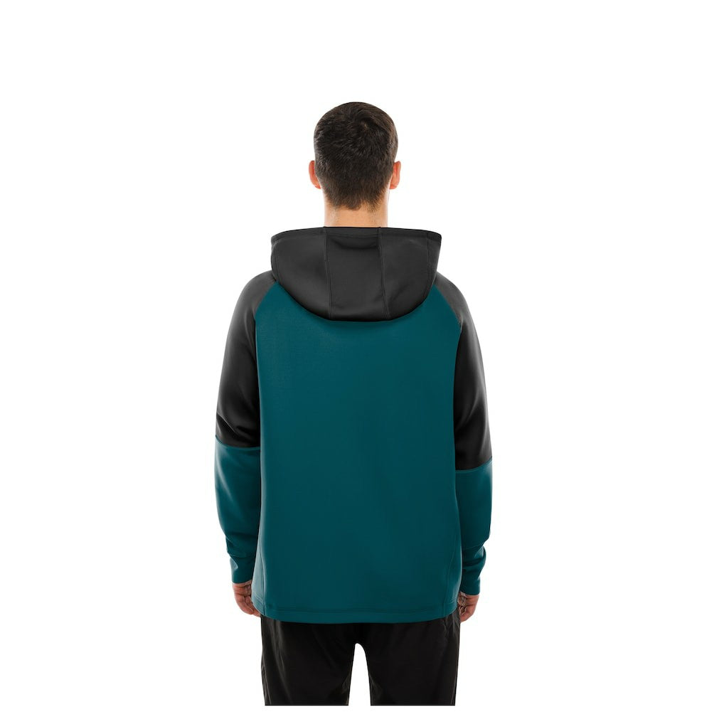 Philadelphia Eagles New Era Combine Authentic Color Block Raglan Pullover Hoodie - Midnight Green sale