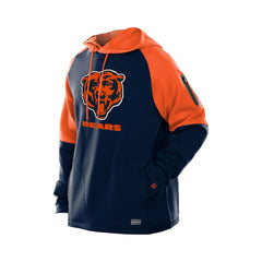 Chicago Bears New Era Combine Authentic Color Block Raglan Pullover Hoodie - Navy outlet