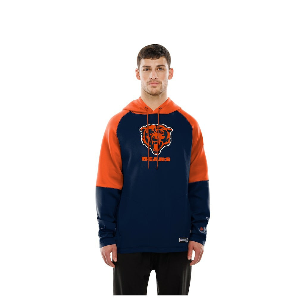 Chicago Bears New Era Combine Authentic Color Block Raglan Pullover Hoodie - Navy outlet