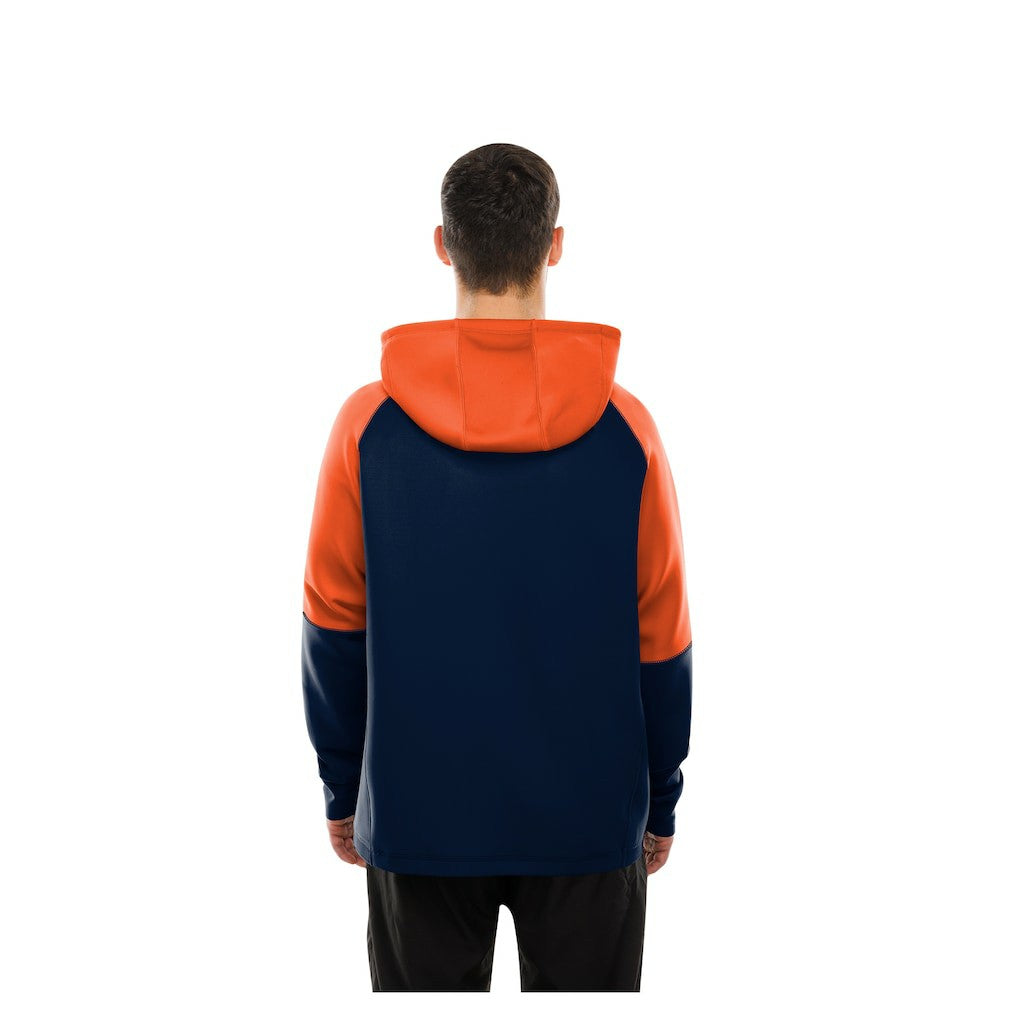 Chicago Bears New Era Combine Authentic Color Block Raglan Pullover Hoodie - Navy outlet