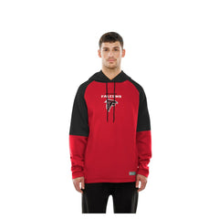 Atlanta Falcons New Era Combine Authentic Color Block Raglan Pullover Hoodie - Red for sale