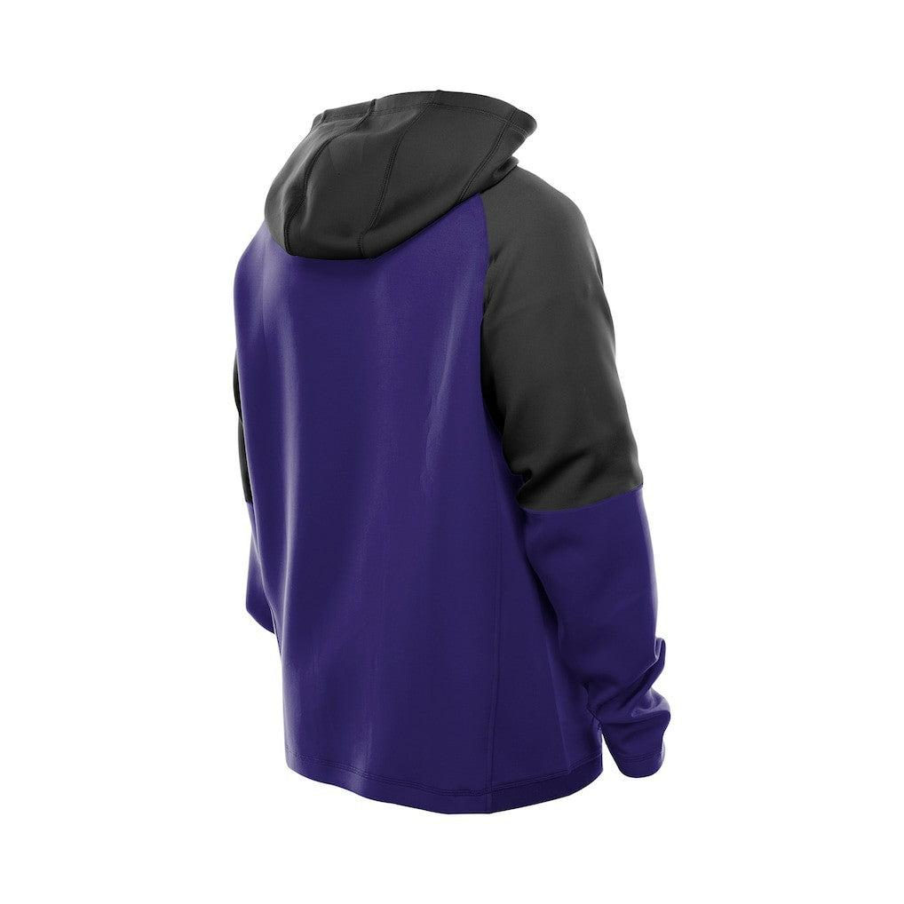 Baltimore Ravens New Era Combine Authentic Color Block Raglan Pullover Hoodie - Purple on sale