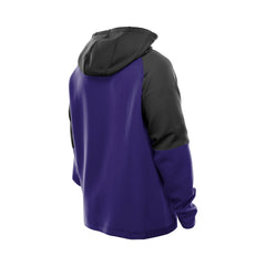 Baltimore Ravens New Era Combine Authentic Color Block Raglan Pullover Hoodie - Purple on sale