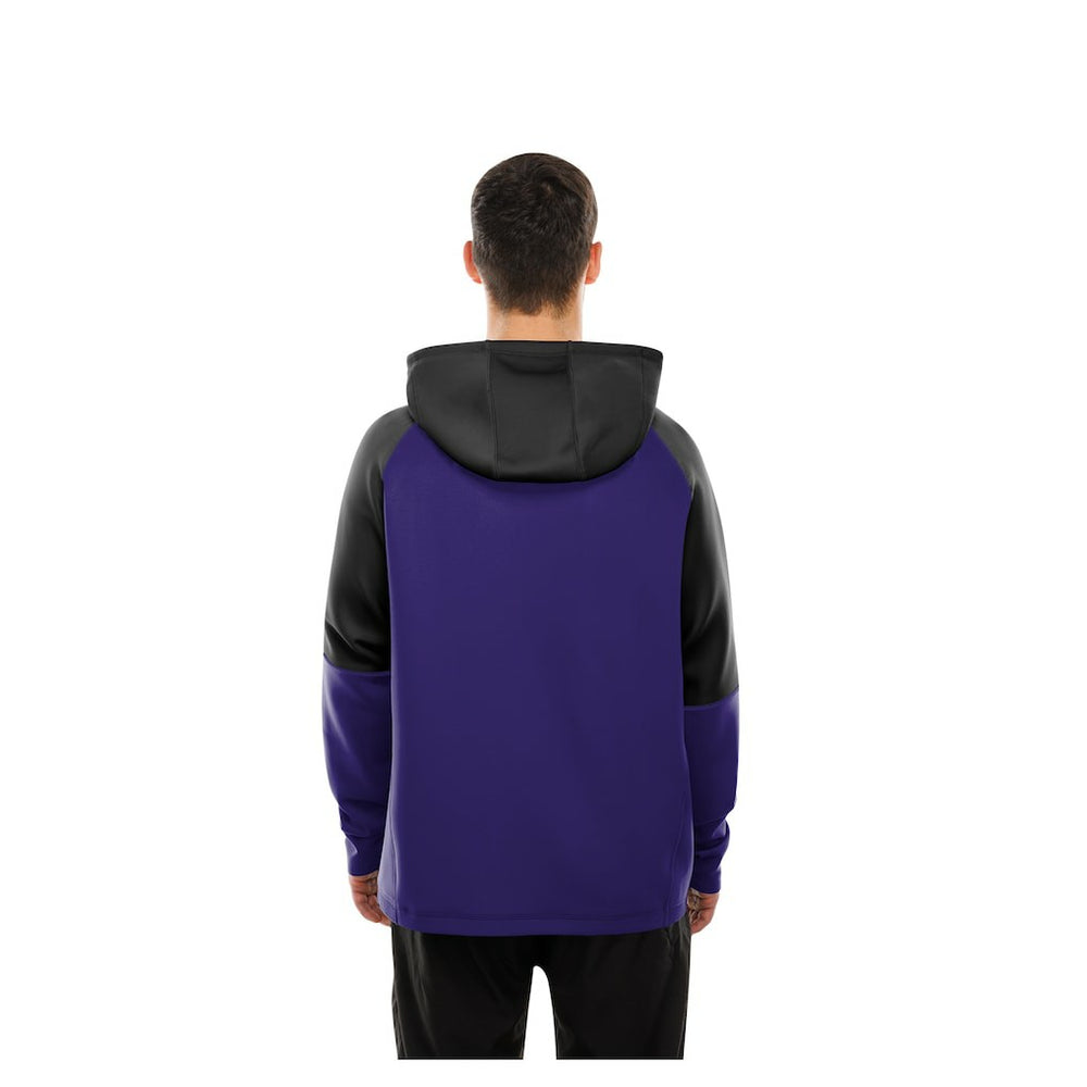 Baltimore Ravens New Era Combine Authentic Color Block Raglan Pullover Hoodie - Purple on sale