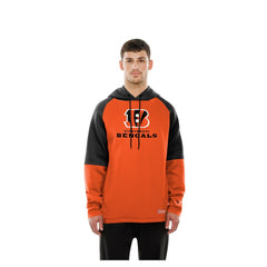 Cincinnati Bengals New Era Combine Authentic Color Block Raglan Pullover Hoodie - Orange sale