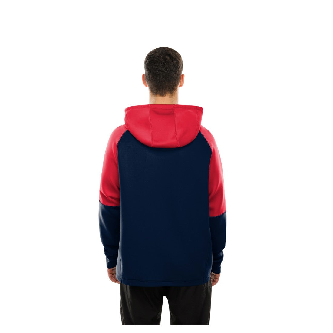 Houston Texans New Era Combine Authentic Color Block Raglan Pullover Hoodie - Navy for sale