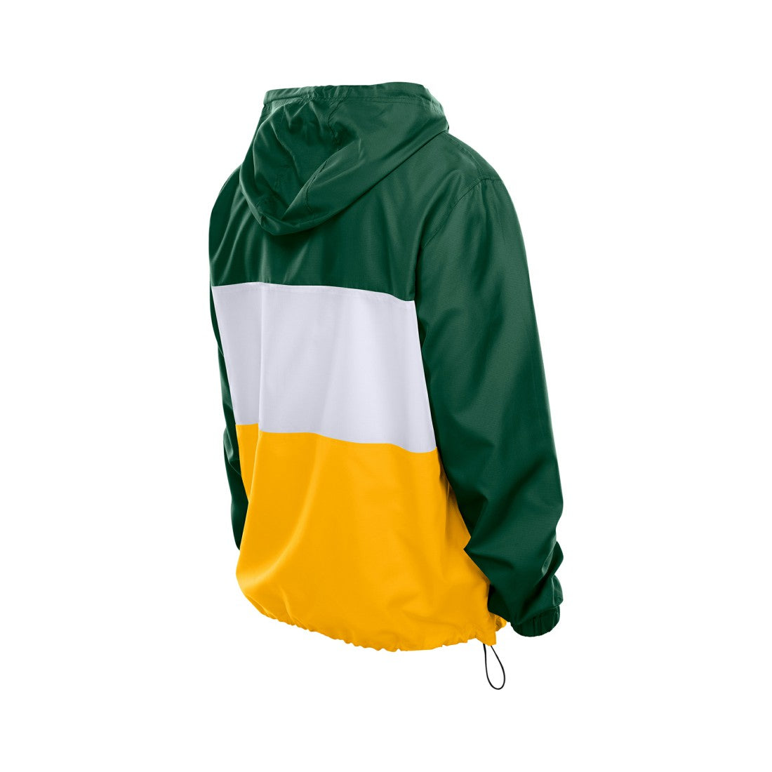 Green Bay Packers New Era Ripstop Quarter-Zip Hooded Windbreaker - Green outlet