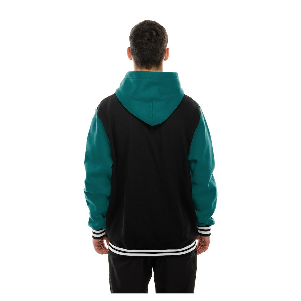 Miami Dolphins New Era Full-Snap Fleece Hoodie Jacket - Black on sale