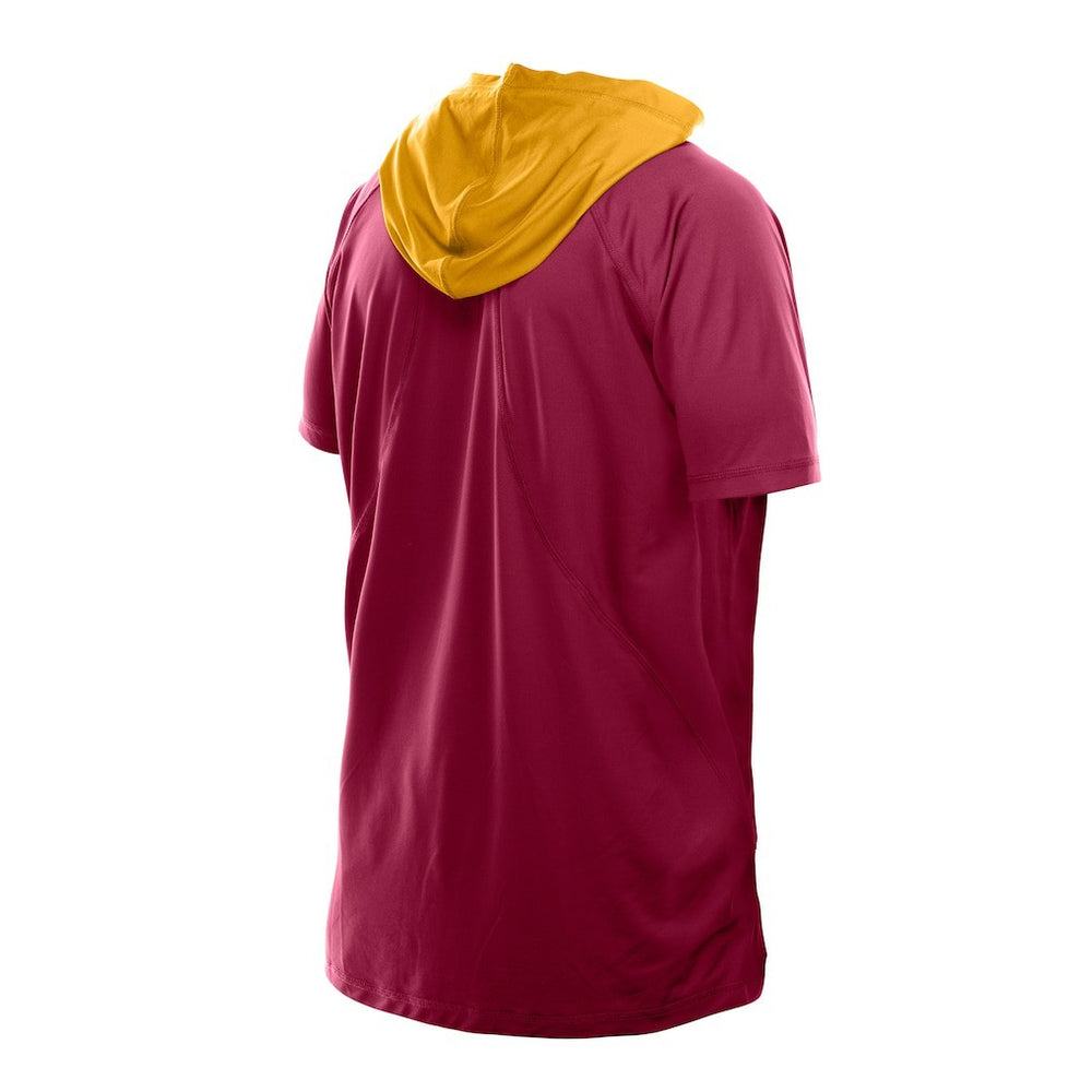 Washington Commanders New Era Combine Authentic Hooded Raglan Short-Sleeve T-Shirt - Scarlet cheap