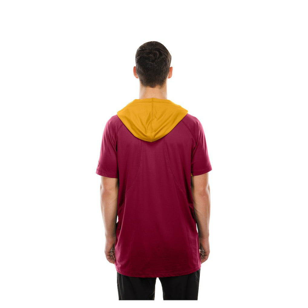 Washington Commanders New Era Combine Authentic Hooded Raglan Short-Sleeve T-Shirt - Scarlet cheap
