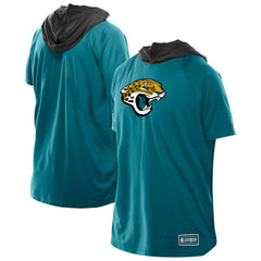 Jacksonville Jaguars New Era Combine Authentic Hooded Raglan Short-Sleeve T-Shirt - Teal outlet