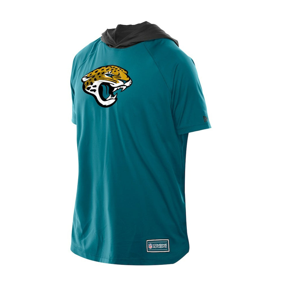 Jacksonville Jaguars New Era Combine Authentic Hooded Raglan Short-Sleeve T-Shirt - Teal outlet