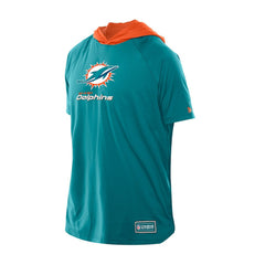 Miami Dolphins New Era Combine Authentic Hooded Raglan Short-Sleeve T-Shirt - Aqua discount