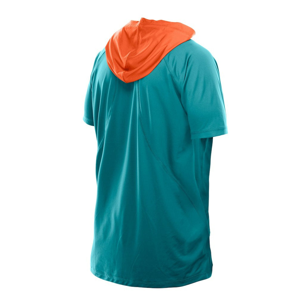 Miami Dolphins New Era Combine Authentic Hooded Raglan Short-Sleeve T-Shirt - Aqua discount