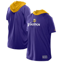 Minnesota Vikings New Era Combine Authentic Hooded Raglan Short-Sleeve T-Shirt - Purple on sale