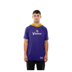 Minnesota Vikings New Era Combine Authentic Hooded Raglan Short-Sleeve T-Shirt - Purple on sale