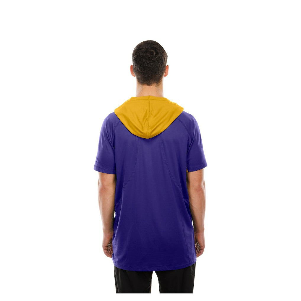Minnesota Vikings New Era Combine Authentic Hooded Raglan Short-Sleeve T-Shirt - Purple on sale