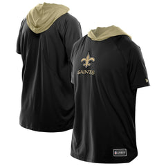 New Orleans Saints New Era Combine Authentic Hooded Raglan Short-Sleeve T-Shirt - Black for sale