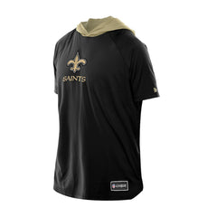 New Orleans Saints New Era Combine Authentic Hooded Raglan Short-Sleeve T-Shirt - Black for sale