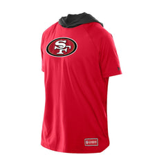 San Francisco 49ers New Era Combine Authentic Hooded Raglan Short-Sleeve T-Shirt - Scarlet outlet