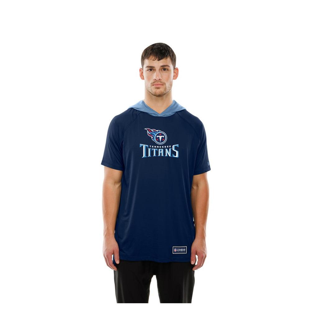 Tennessee Titans New Era Combine Authentic Hooded Raglan Short-Sleeve T-Shirt - Navy online