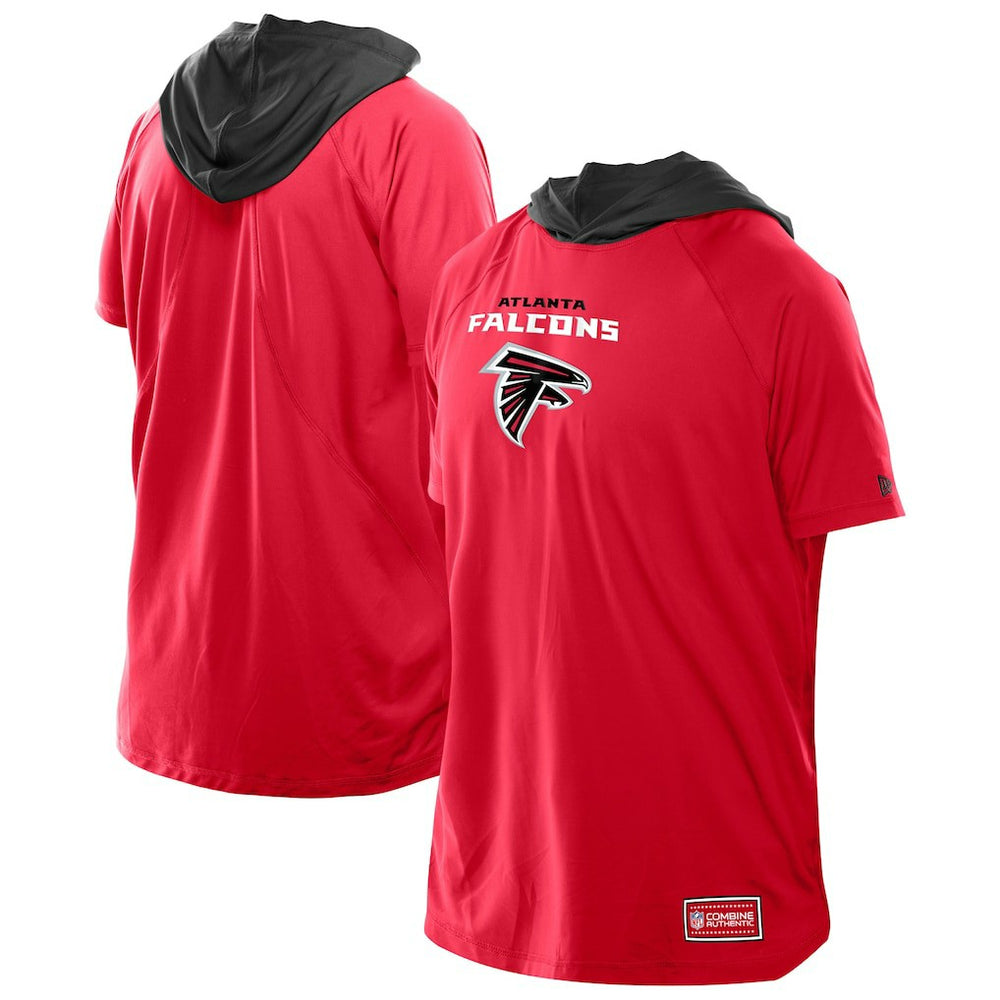 Atlanta Falcons New Era Combine Authentic Hooded Raglan Short-Sleeve T-Shirt - Red for sale
