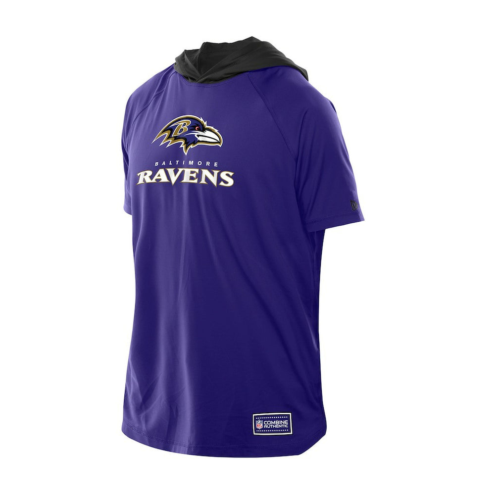 Baltimore Ravens New Era Combine Authentic Hooded Raglan Short-Sleeve T-Shirt - Purple for sale