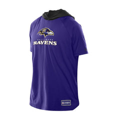 Baltimore Ravens New Era Combine Authentic Hooded Raglan Short-Sleeve T-Shirt - Purple for sale