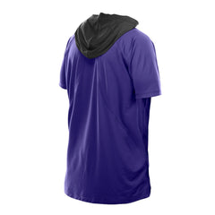 Baltimore Ravens New Era Combine Authentic Hooded Raglan Short-Sleeve T-Shirt - Purple for sale