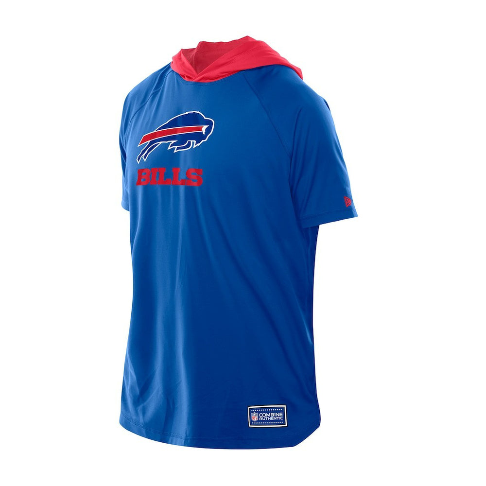 Buffalo Bills New Era Combine Authentic Hooded Raglan Short-Sleeve T-Shirt - Royal on sale