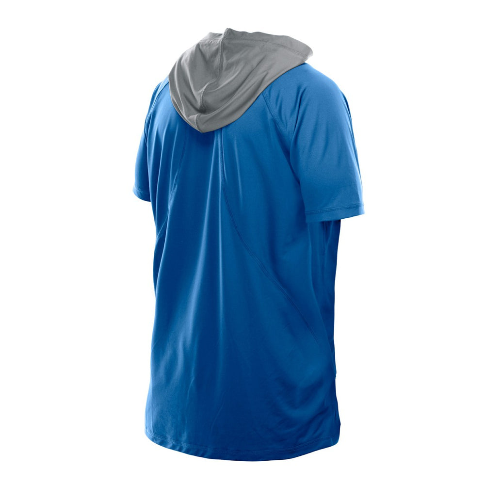 Detroit Lions New Era Combine Authentic Hooded Raglan Short-Sleeve T-Shirt - Blue on sale
