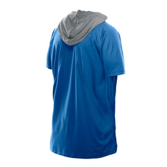 Detroit Lions New Era Combine Authentic Hooded Raglan Short-Sleeve T-Shirt - Blue on sale