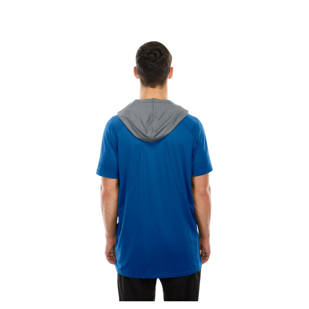 Detroit Lions New Era Combine Authentic Hooded Raglan Short-Sleeve T-Shirt - Blue on sale