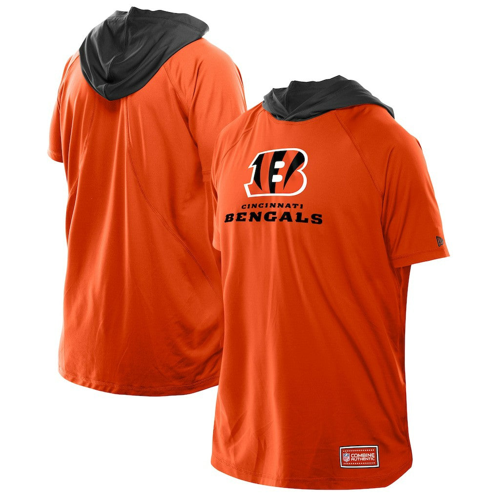 Cincinnati Bengals New Era Combine Authentic Hooded Raglan Short-Sleeve T-Shirt - Orange online