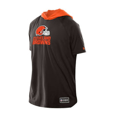 Cleveland Browns New Era Combine Authentic Hooded Raglan Short-Sleeve T-Shirt - Brown outlet