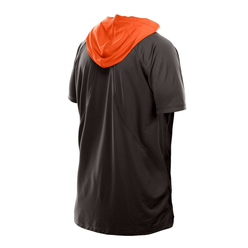 Cleveland Browns New Era Combine Authentic Hooded Raglan Short-Sleeve T-Shirt - Brown outlet
