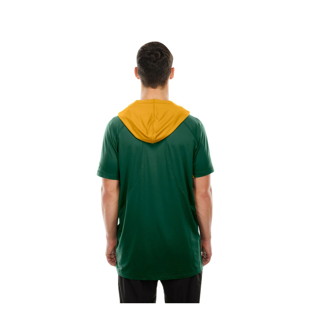 Green Bay Packers New Era Combine Authentic Hooded Raglan Short-Sleeve T-Shirt - Green outlet