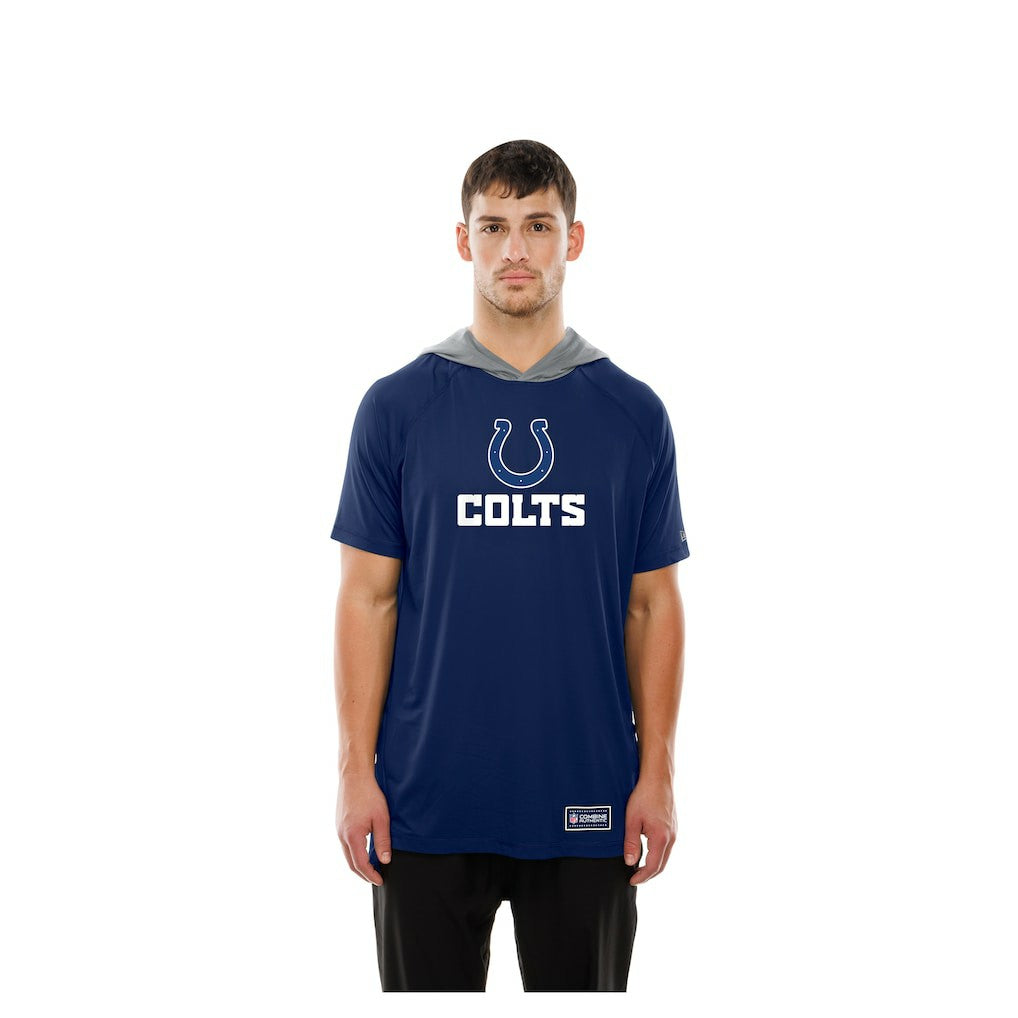Indianapolis Colts New Era Combine Authentic Hooded Raglan Short-Sleeve T-Shirt - Royal for sale