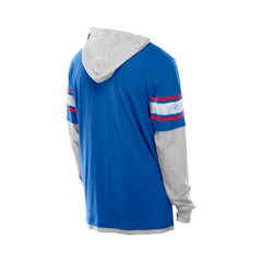 New York Giants New Era Twofer Layered Long Sleeve Hoodie T-Shirt - Royal on sale