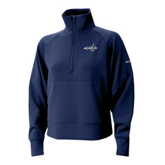 Washington Capitals Columbia Women's Wickhams Hills Raglan Omni-Wick Half-Zip Pullover - Navy Pullover