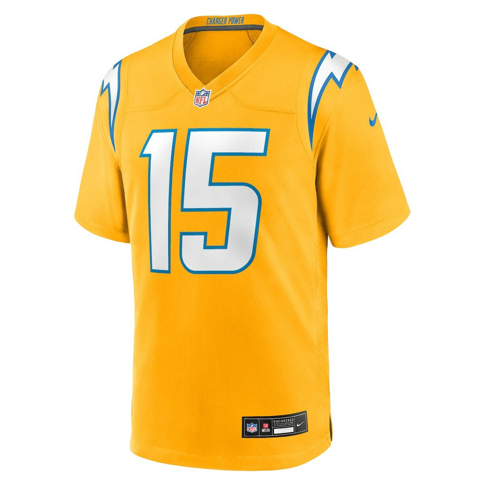 Ladd McConkey Los Angeles Chargers Alternate Charger Power Game Player Jersey - Gold for sale