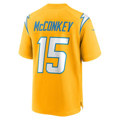 Ladd McConkey Los Angeles Chargers Alternate Charger Power Game Player Jersey - Gold for sale