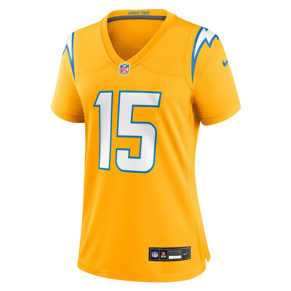 Ladd McConkey Los Angeles Chargers Women's Alternate Charger Power Game Jersey - Gold online