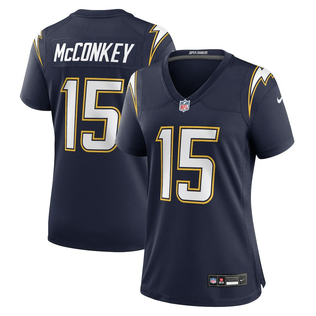 Ladd McConkey Los Angeles Chargers Women's Alternate Super Chargers Game Jersey - Navy discount