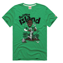Quinyon Mitchell Philadelphia Eagles Homage Unisex Caricature Player Tri-Blend T-Shirt - Kelly Green on sale