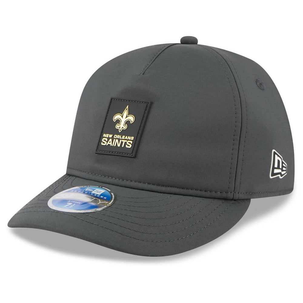 New Orleans Saints New Era 2025 Sideline Cold Weather Retro Crown 59FIFTY Fitted Hat - Charcoal on sale
