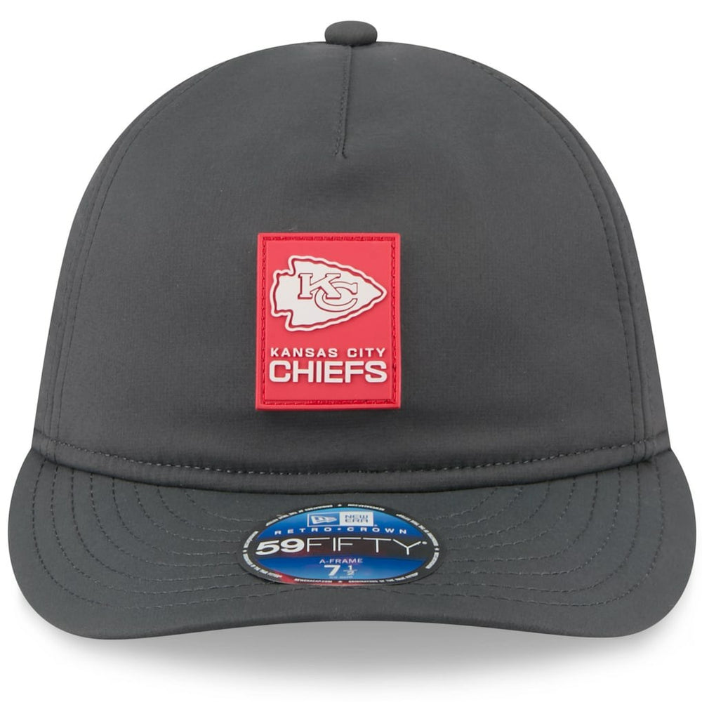 Kansas City Chiefs New Era 2025 Sideline Cold Weather Retro Crown 59FIFTY Fitted Hat - Charcoal outlet